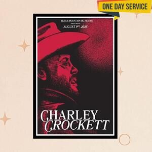 Charley Crockett Beech Mountain Resort Nc Aug 9 2025 Poster